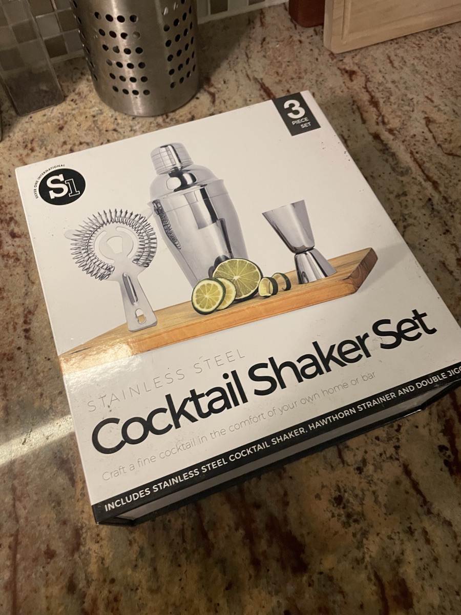 Brand new never used cocktail shaker set