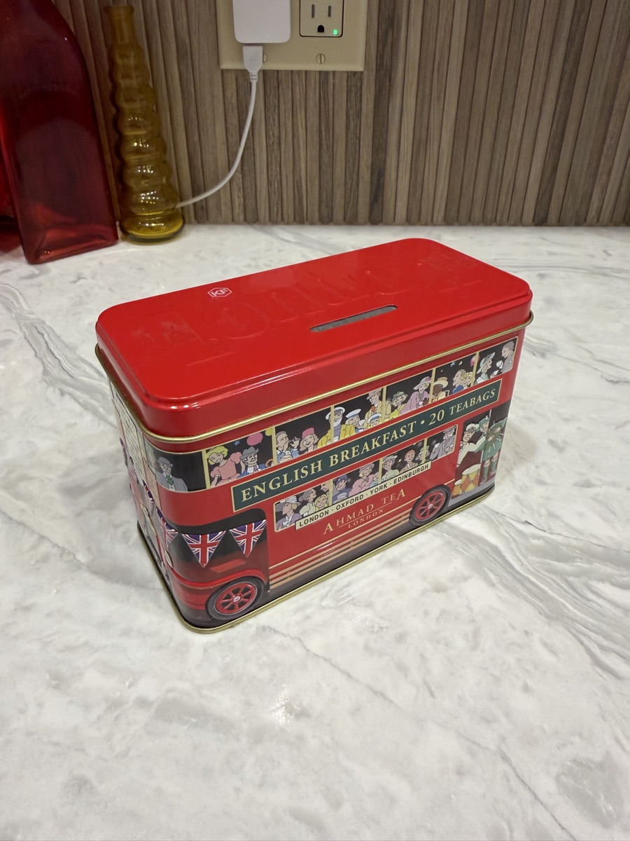 Tea Container / Piggy Bank from London