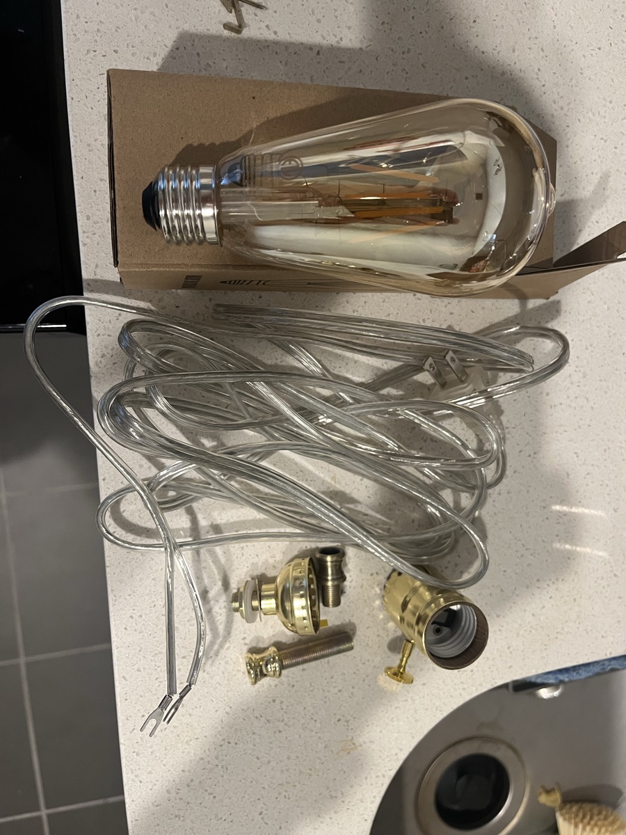 Lamp wiring components