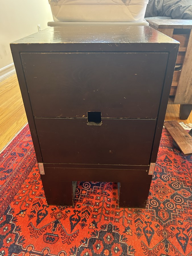 Low budget, no frills nightstand