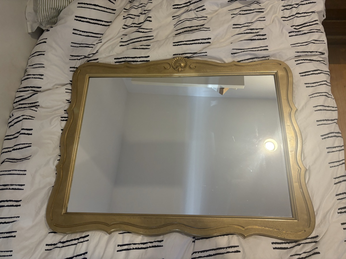 Large framed mirror 