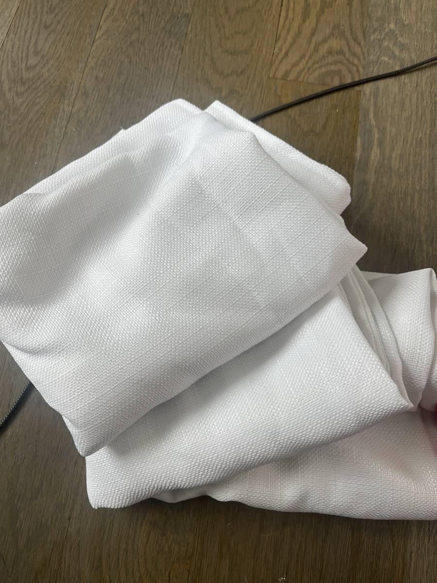 White curtains