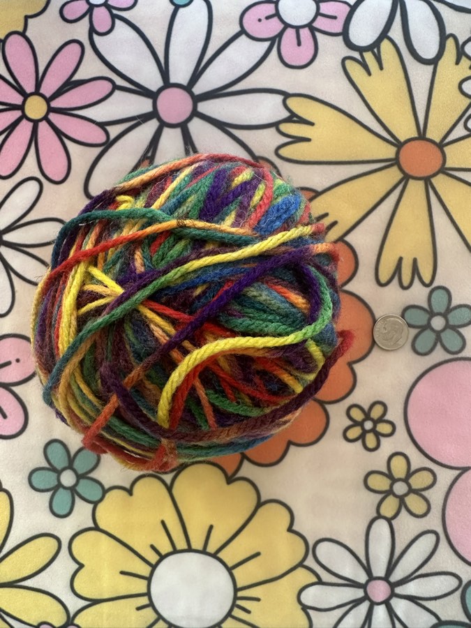 Rainbow Ball of Yarn