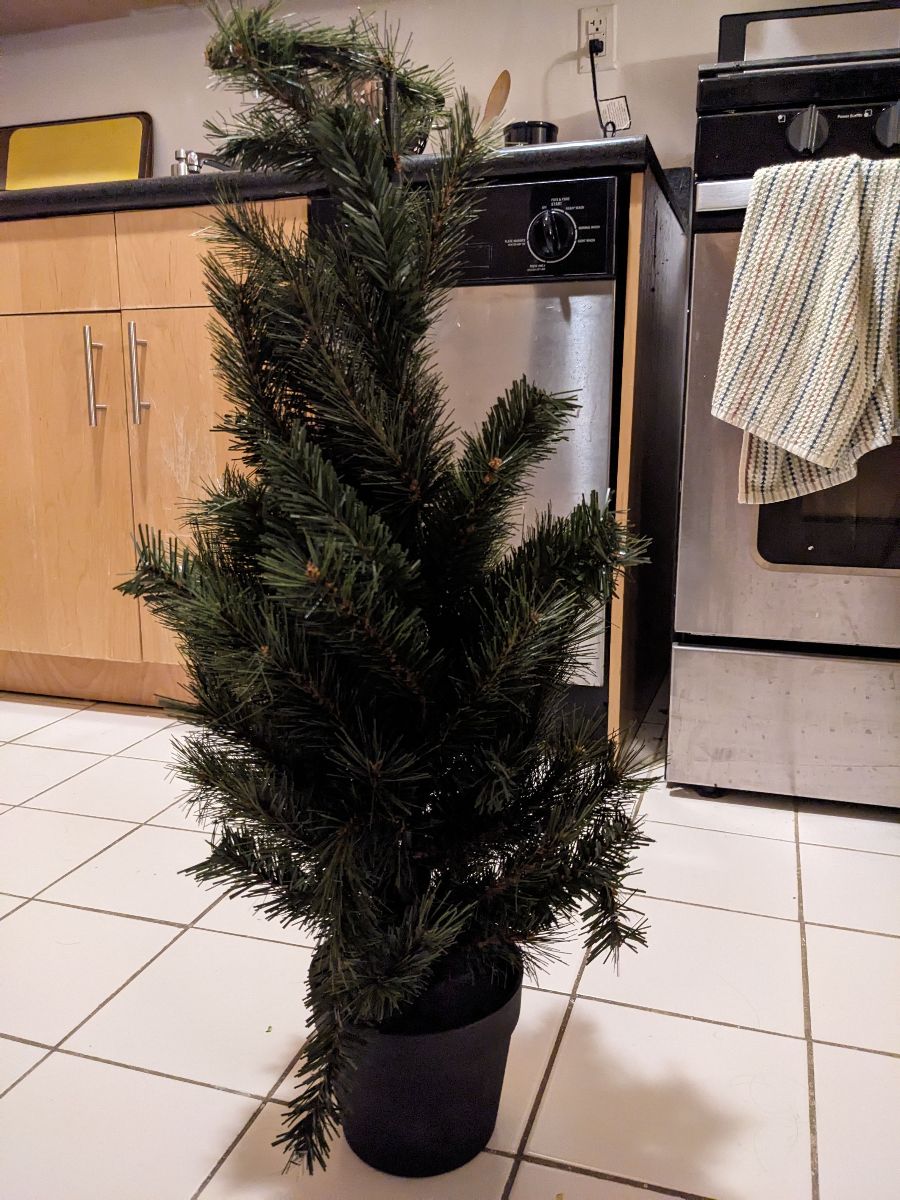 36" fake Christmas tree
