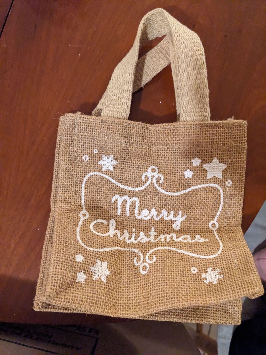Small Merry Christmas Bag