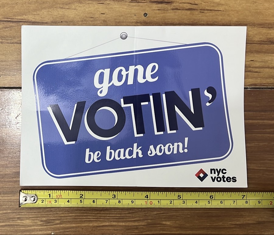 7” x 5” Large Gone Votin’ Sticker