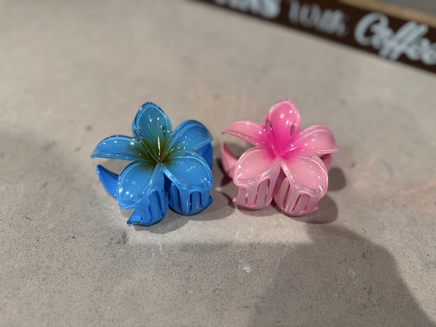 Large Floral Hair Cips