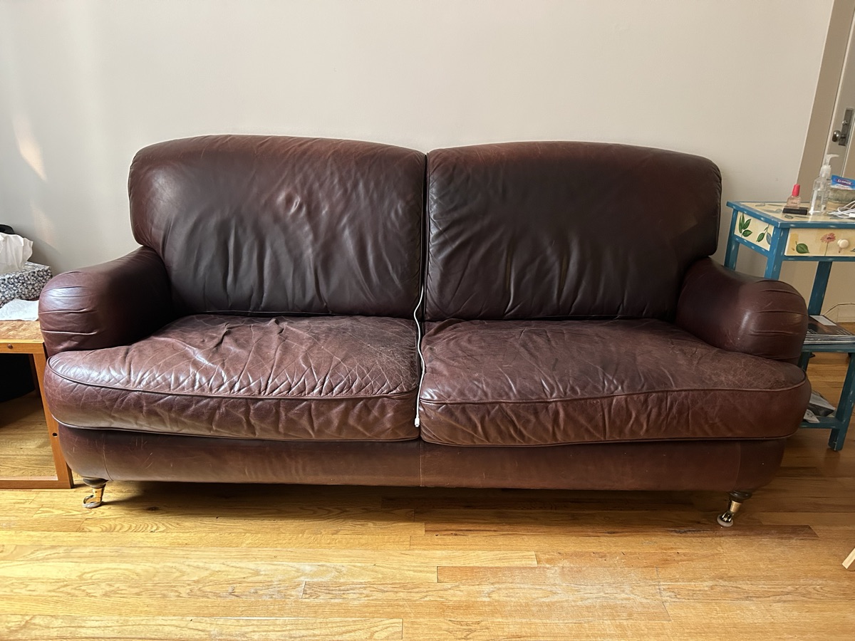 Leather couch