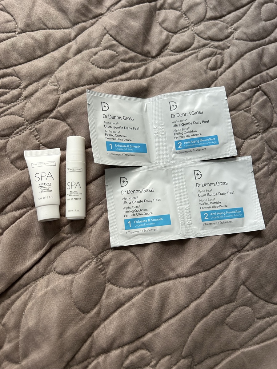Sample beauty products 