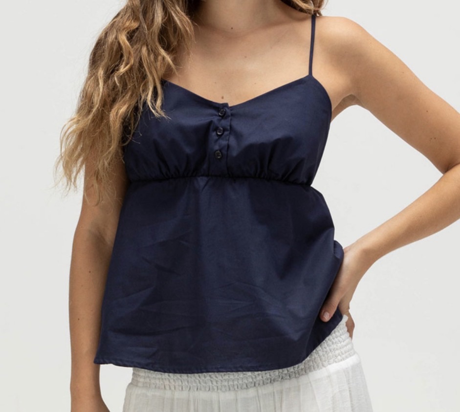 Navy Blue Cami Tank Top