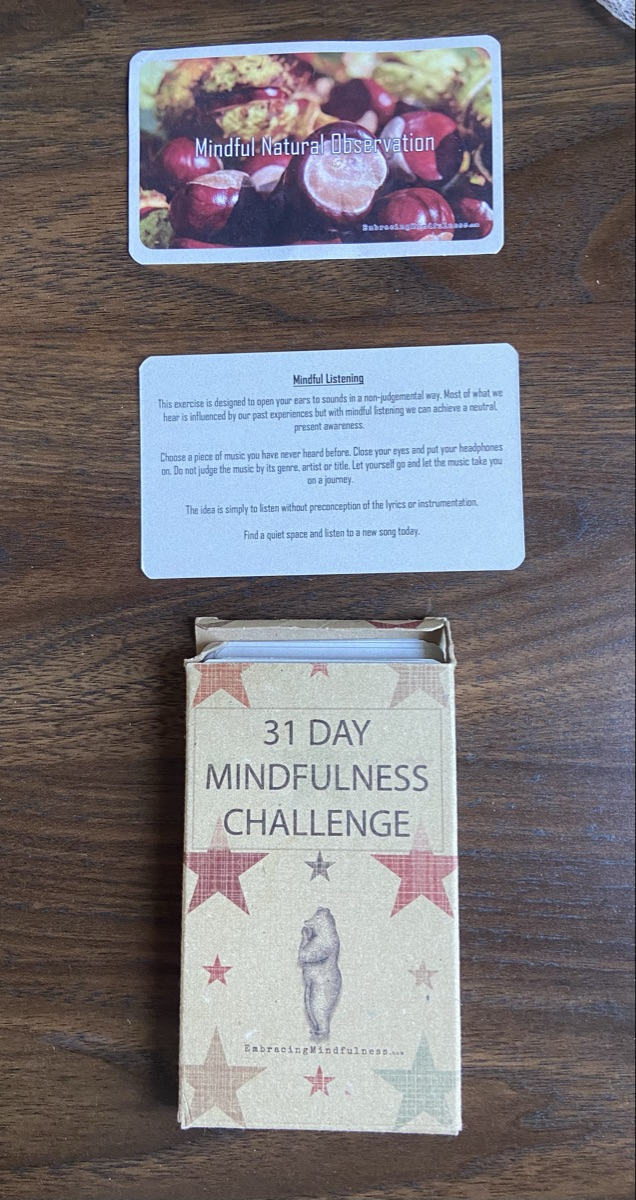 Mindfulness cards set 