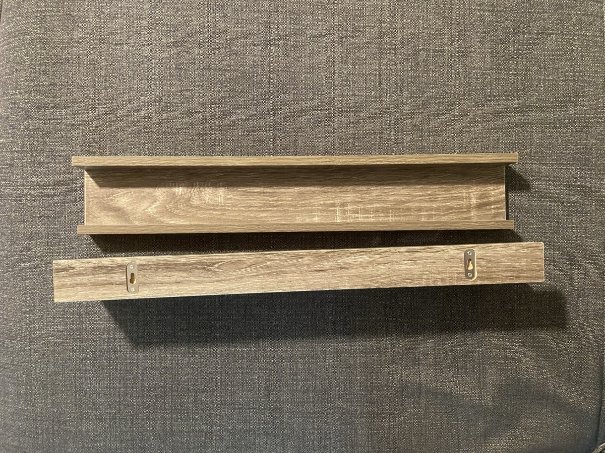 Light gray shelves set of 2