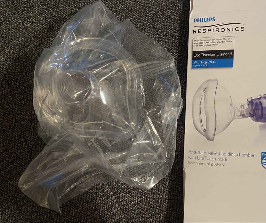 New mask for inhaler chamber 