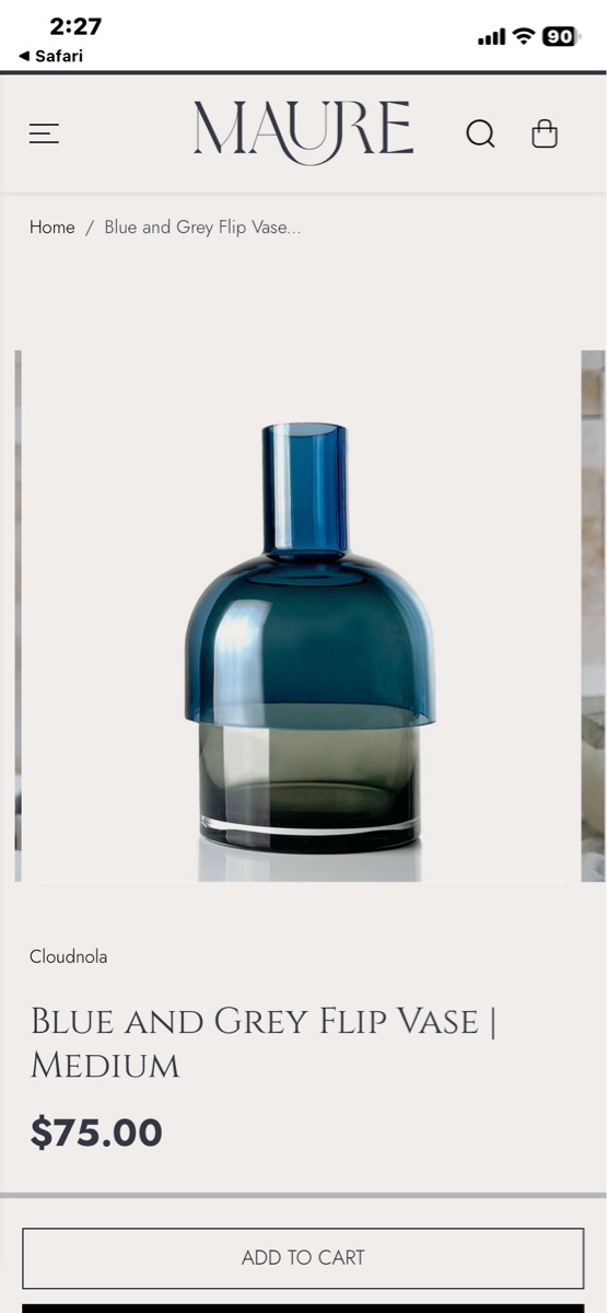 New Maure Flip Vase