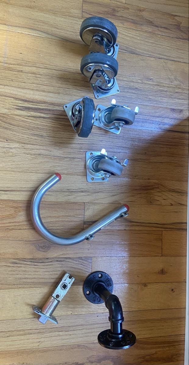 Furniture wheels and other hardware