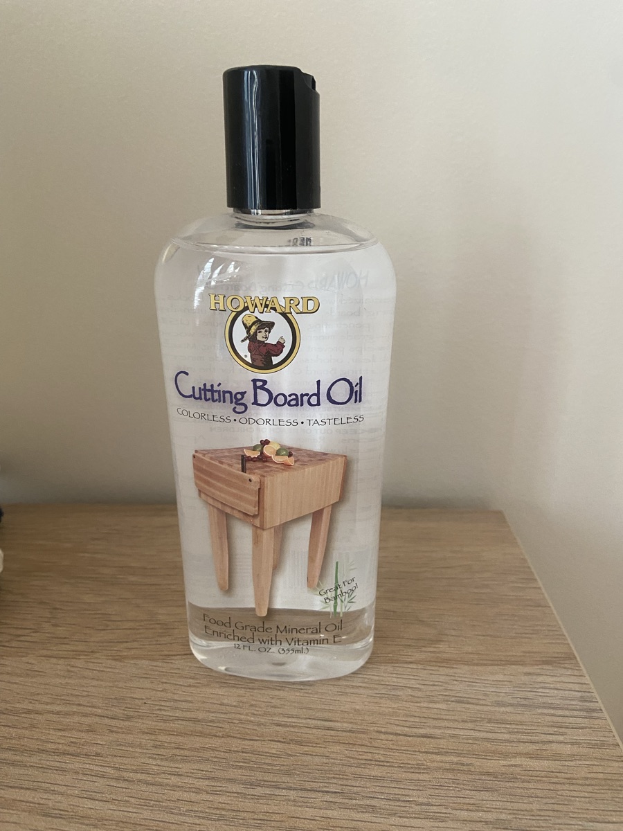 Cutting board oil