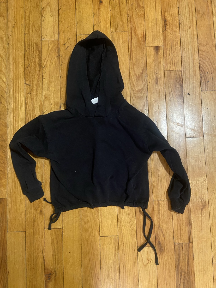 Kids black Hoodie blouse size 7-8
