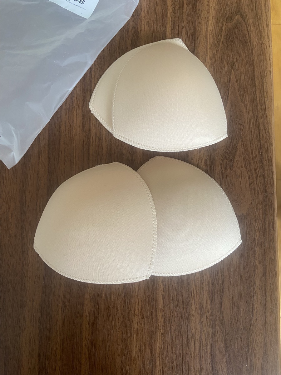 Two sets of bra inserts for cups A,B
