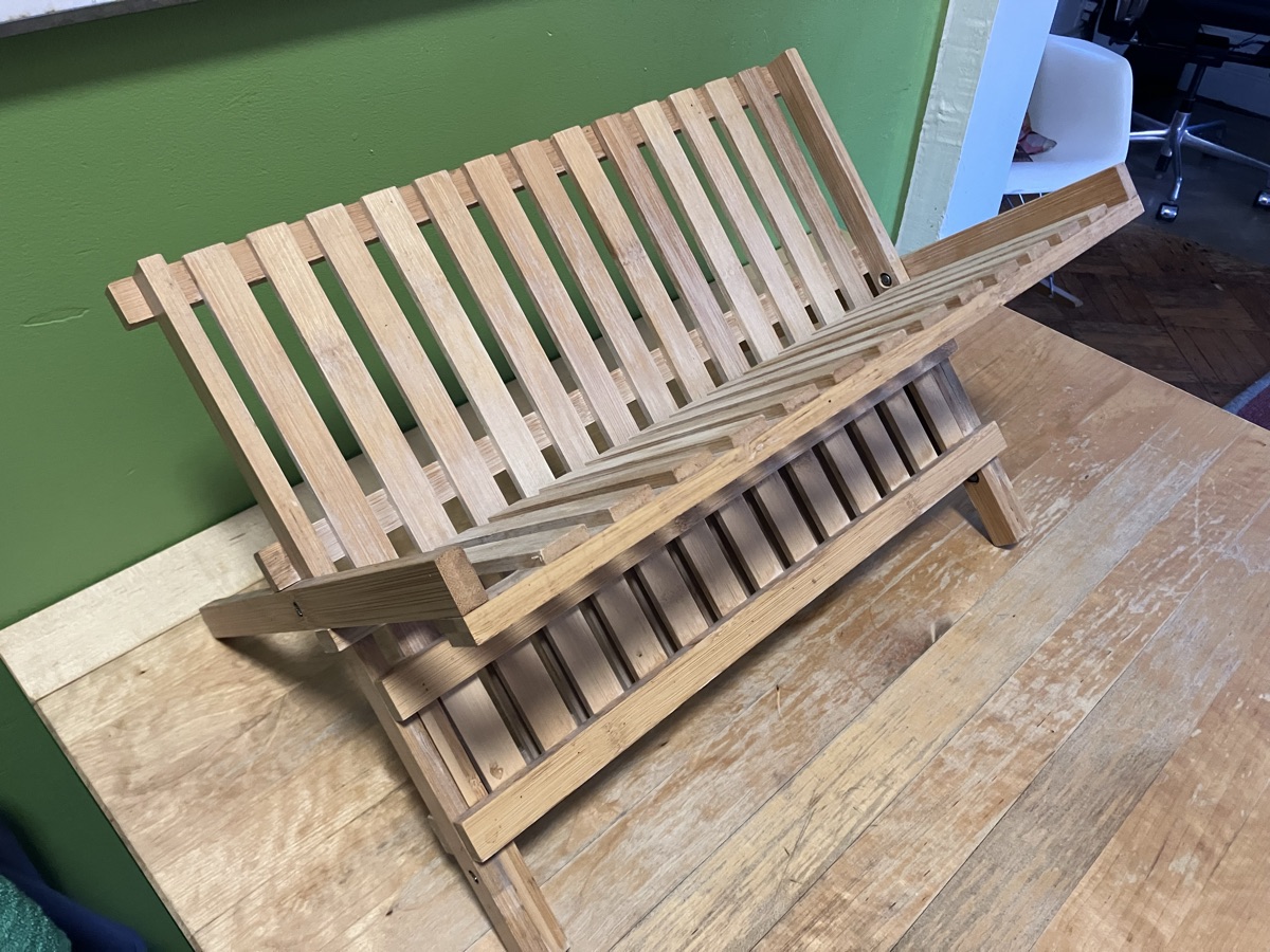 Bamboo dish rack