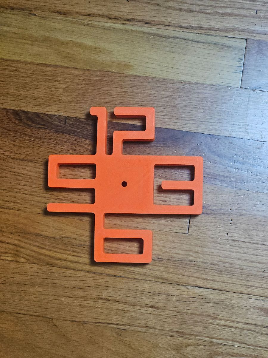3D printed clock part