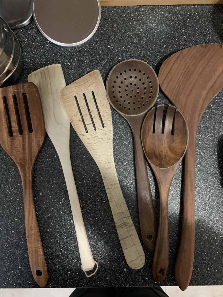 Wooden kitchen utensils