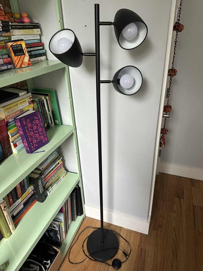 Black tree lamp 