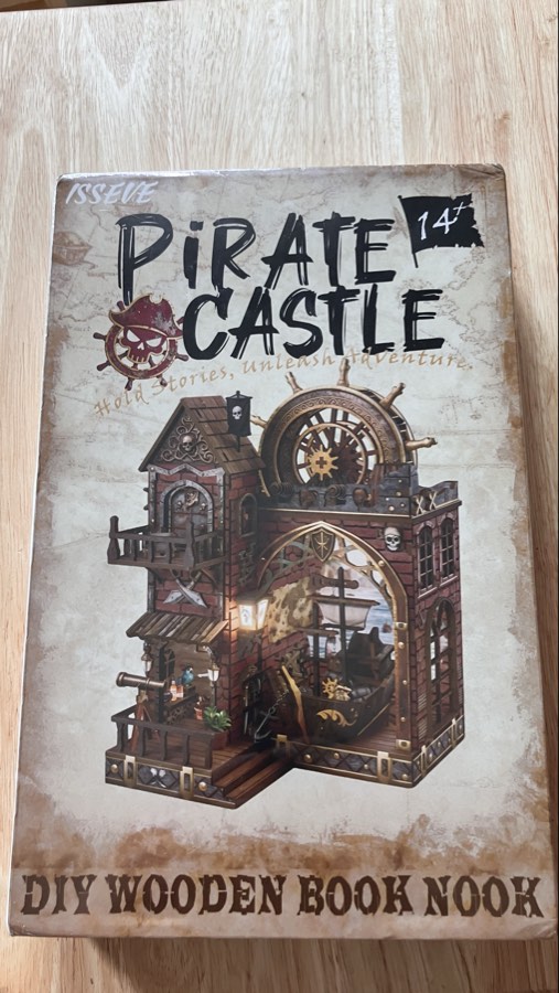 Pirate Castle book nook model kit