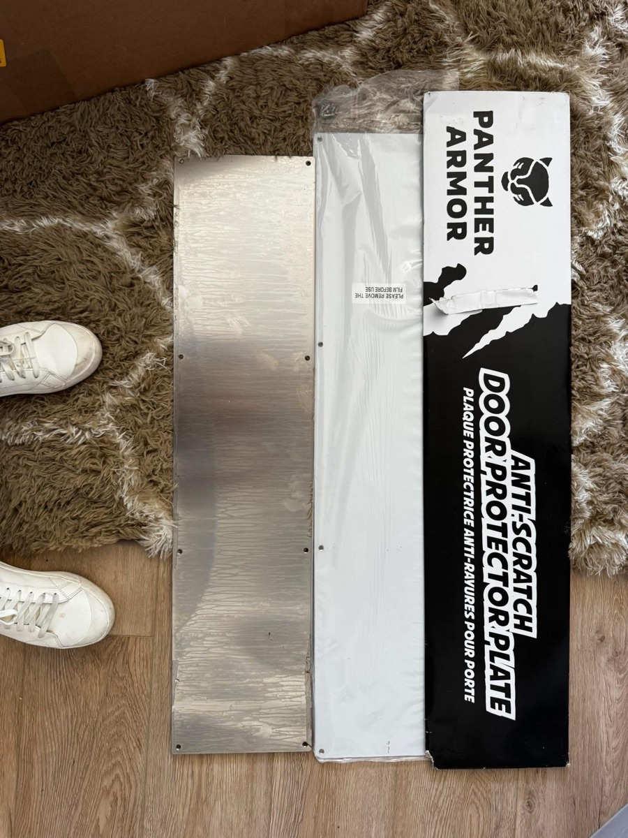 Used door protector plate