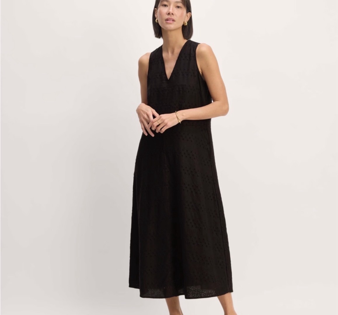 Everlane eyelet dress XXS