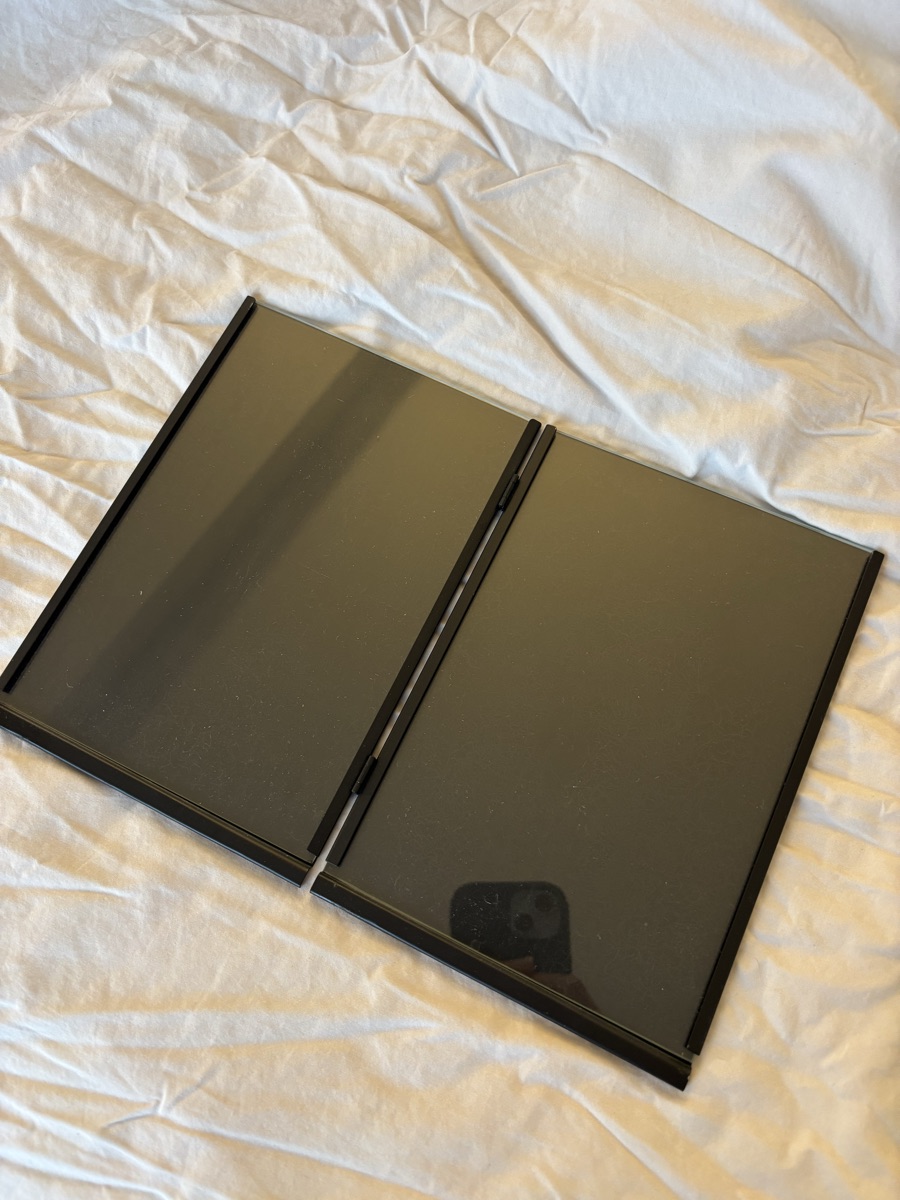 Metal and glass photo frame