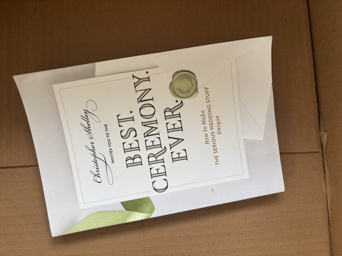 Wedding ceremony book