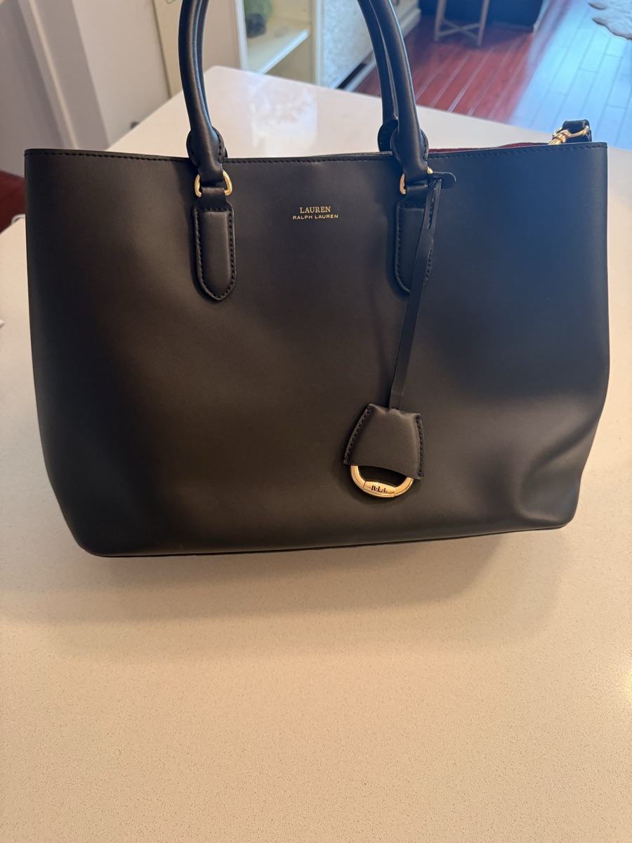 Ralph Lauren Largw Dryden Marcy Leather Tote