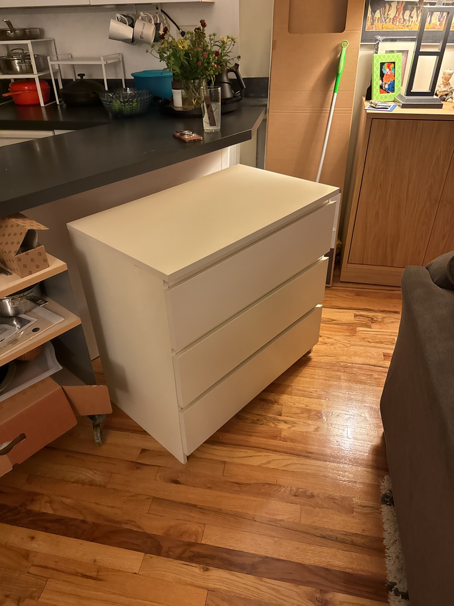 IKEA dresser, white, okayish condition