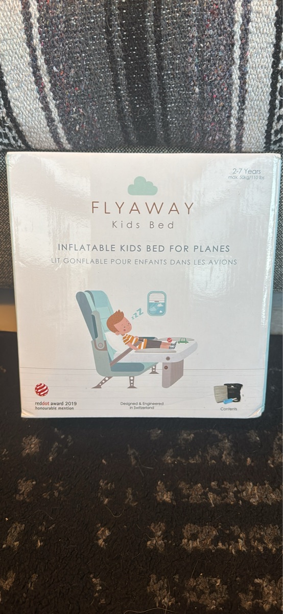 Flyaway Inflatable Kids Bed for Airplanes