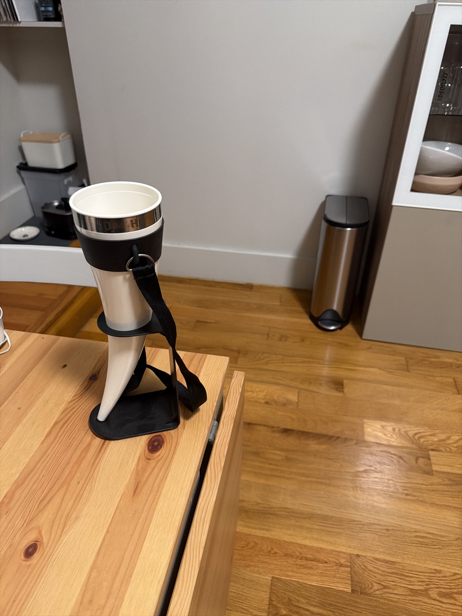 viking drinking cup with stand