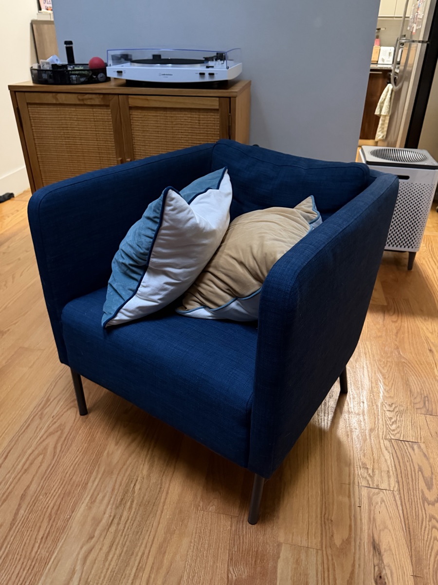 Blue Armchair (ikea ekero)