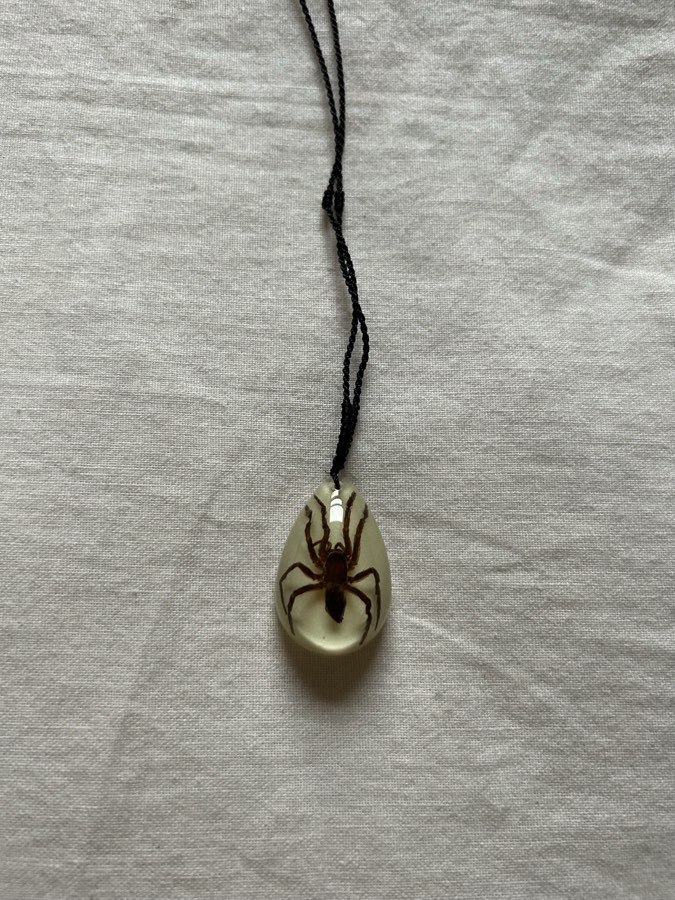 Resin Spider Necklace
