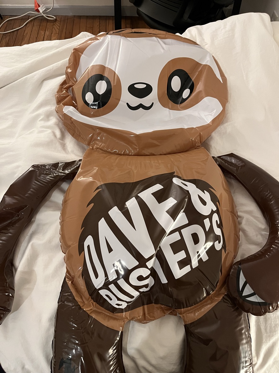 Inflatable bear doll