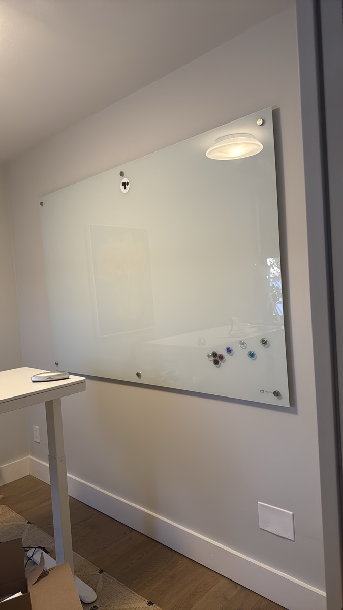 6x4 Quartet Glass Whiteboard