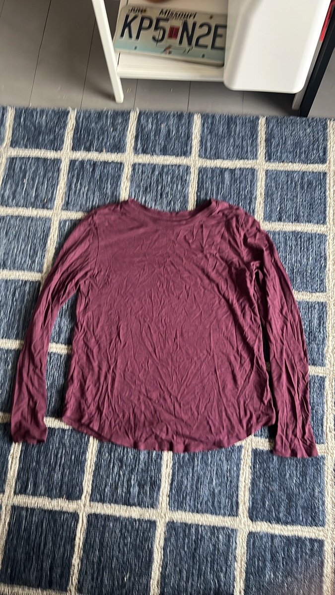 Purple long sleeve shirt