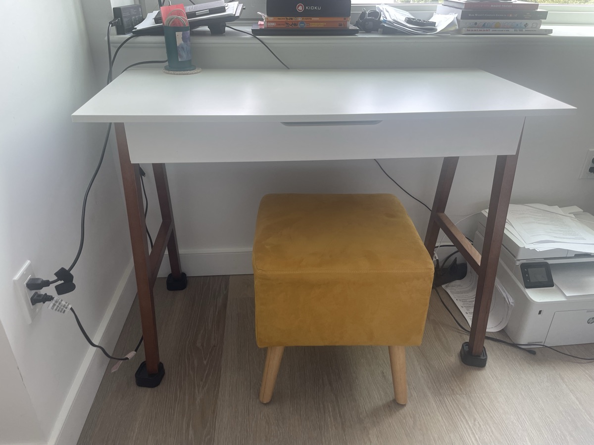Small desk and stool