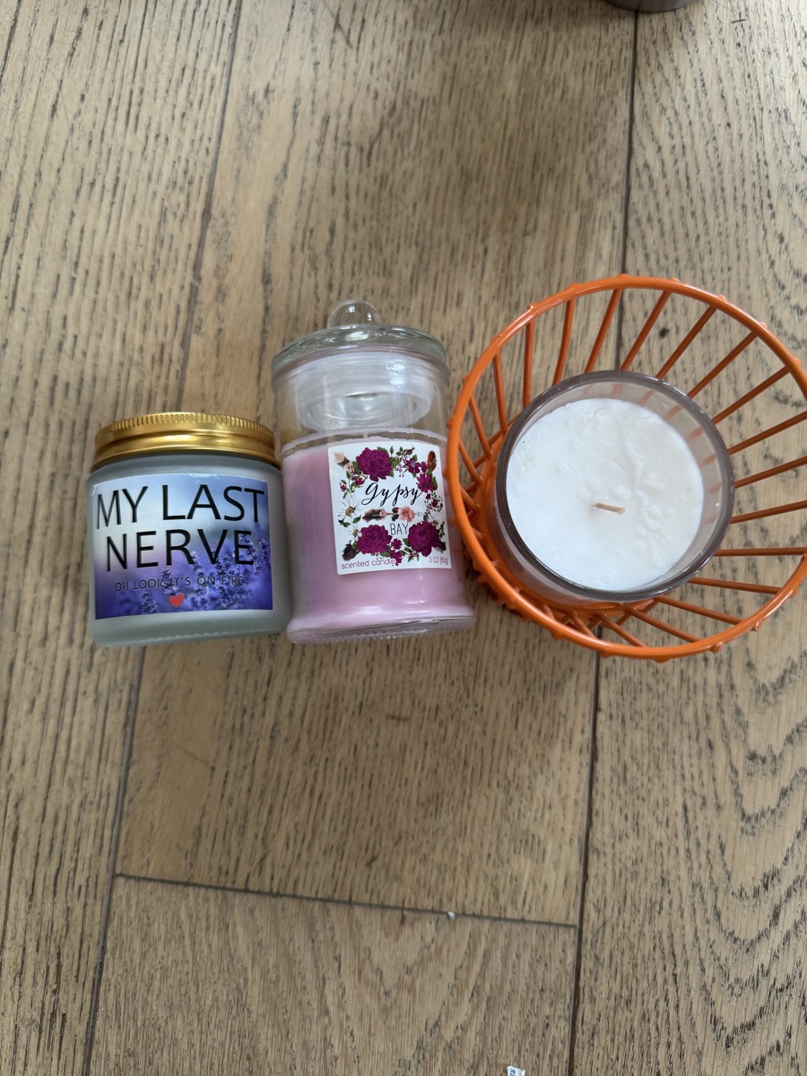 Set of 3 small candles