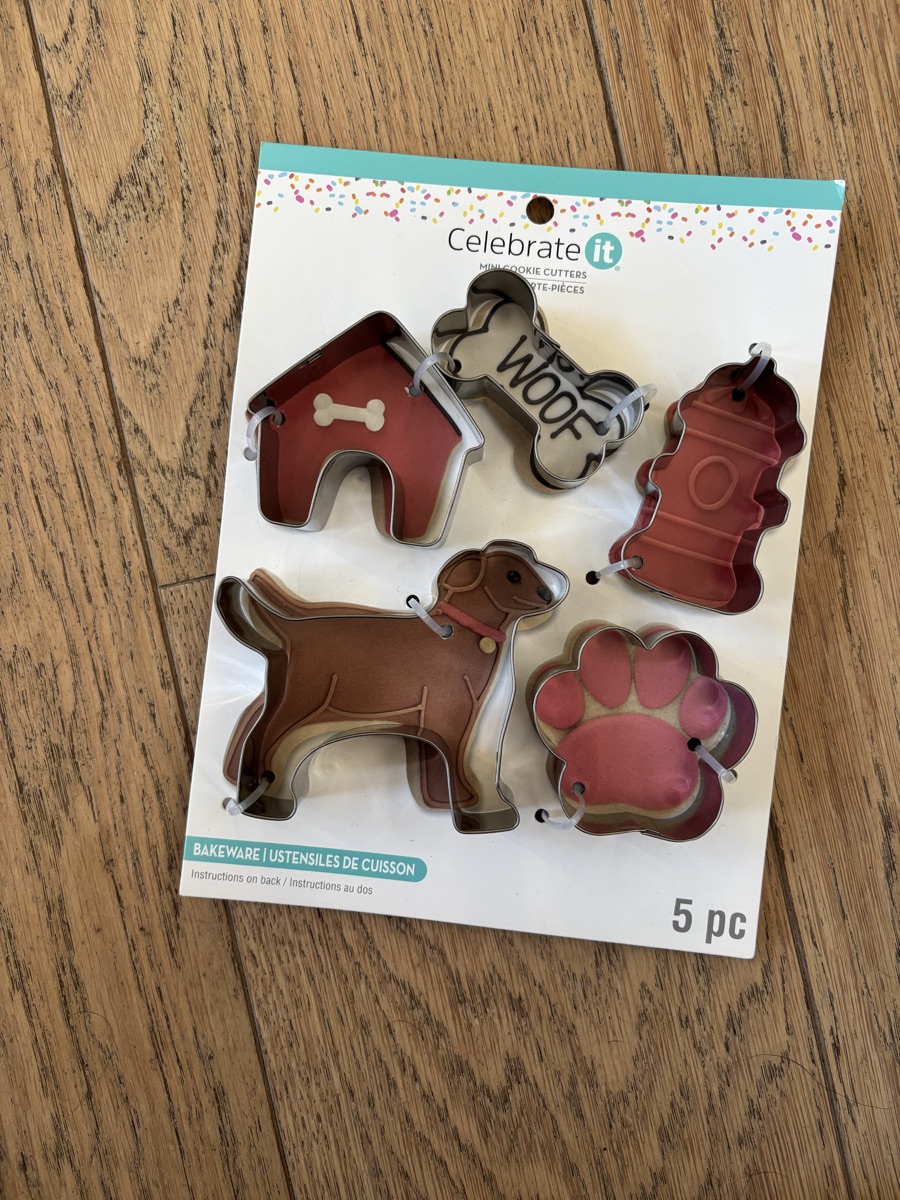 Dog themed cookie cutters