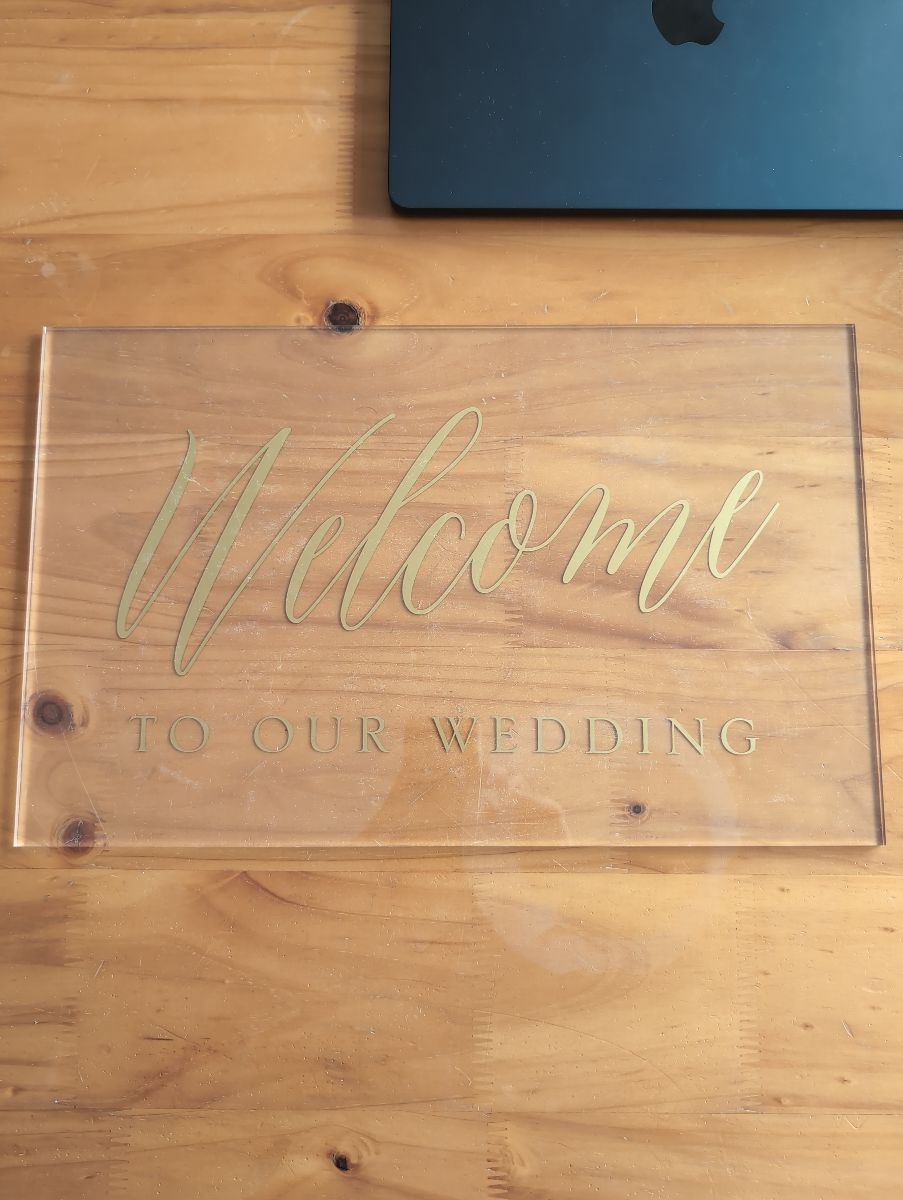Welcome to Our Wedding sign
