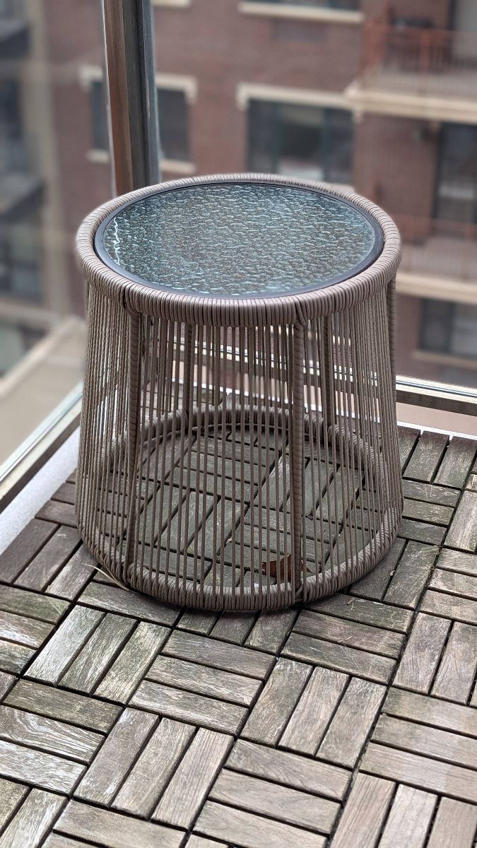 [FREE] Outdoor, all weather, patio end table 